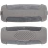 co2CREA for JBL Charge 5 Waterproof Bluetooth Speaker Silicone Cover Case, Portable Silicone Travel Case with Carabiner, Protective Skin Case (Grey Case) view 4