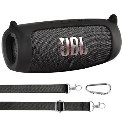 co2CREA for JBL Charge 5 Waterproof Bluetooth Speaker Silicone Cover, Black