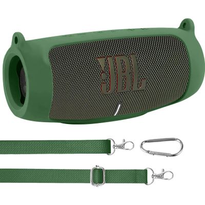 co2CREA for JBL Charge 5 Waterproof Bluetooth Speaker Silicone Cover, Green