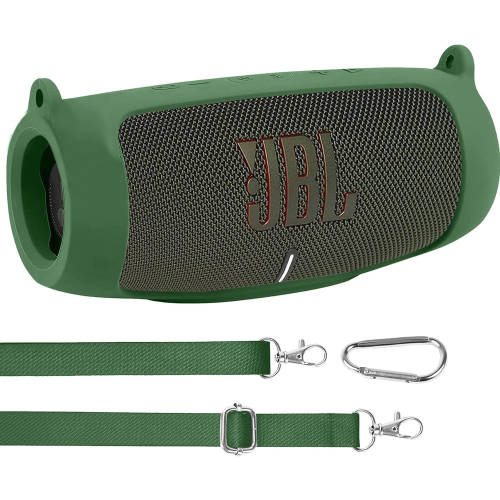 co2CREA for JBL Charge 5 Waterproof Bluetooth Speaker Silicone Cover, Green