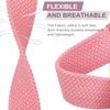 Abanen for Garmin Vivoactive 5 / Venu Sq/Venu 2 Plus Braided Loop Watch Bands, 20mm Elastic Soft Stretchy Nylon Wristband Strap with Adjustable Clasp for Garmin Vivomove 3,Vivoactive 3 (Pink) view 3