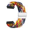 Abanen for Garmin Vivoactive 5 / Venu Sq/Venu 2 Plus Braided Loop Watch Bands, 20mm Elastic Soft Stretchy Nylon Wristband Strap with Adjustable Clasp for Garmin Vivomove 3,Vivoactive 3 (Multicolor) view 2