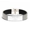 Mugart Security Guard Gifts for Security Guard Stainless Steel Bracelet for Security Guard Gifts for Men him Birthday Gifts for Security Guard Coworker Gifts view 1