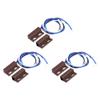 uxcell Wired Door Contact Window Sensor NO NC Surface Mount Magnetic Reed Switch Brown 3 Pcs view 1