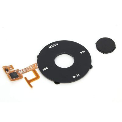 Mxzzand Sturdy Clickwheel Replacement Click Wheel Assembly Easy to Install for Video,for Video 5Th (Black)