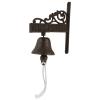 Manual Push Cast Iron Doorbell Doorbell Chimes Rustic Style Home Decor view 1