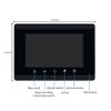 AMOCAM Wired 7 Inches LCD Monitor for Video Intercom Doorbell System Support Monitoring, Unlock, Dual-Way Door Intercom view 3