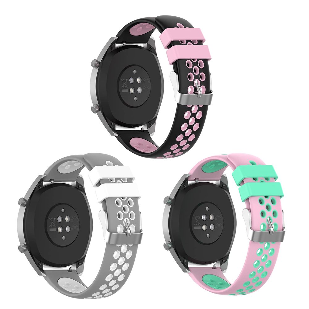 Senter 18mm Soft Silicone Sport Replacement Strap Band Compatible with Garmin vivoactive 4s/vivomove 3s Smart Watch