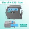 GREENCYCLE Compatible for Brother M521 M-K521 MK521 M-521 MK521s 0.35 Inch Non-Laminated Label Tape 3/8" x 26.2ft (9mm x 8m) for PT-45M PT-90 PT-70BM PT-70 PT-M95 PT65 PT-85 (Black on Blue,5 Pack) view 4