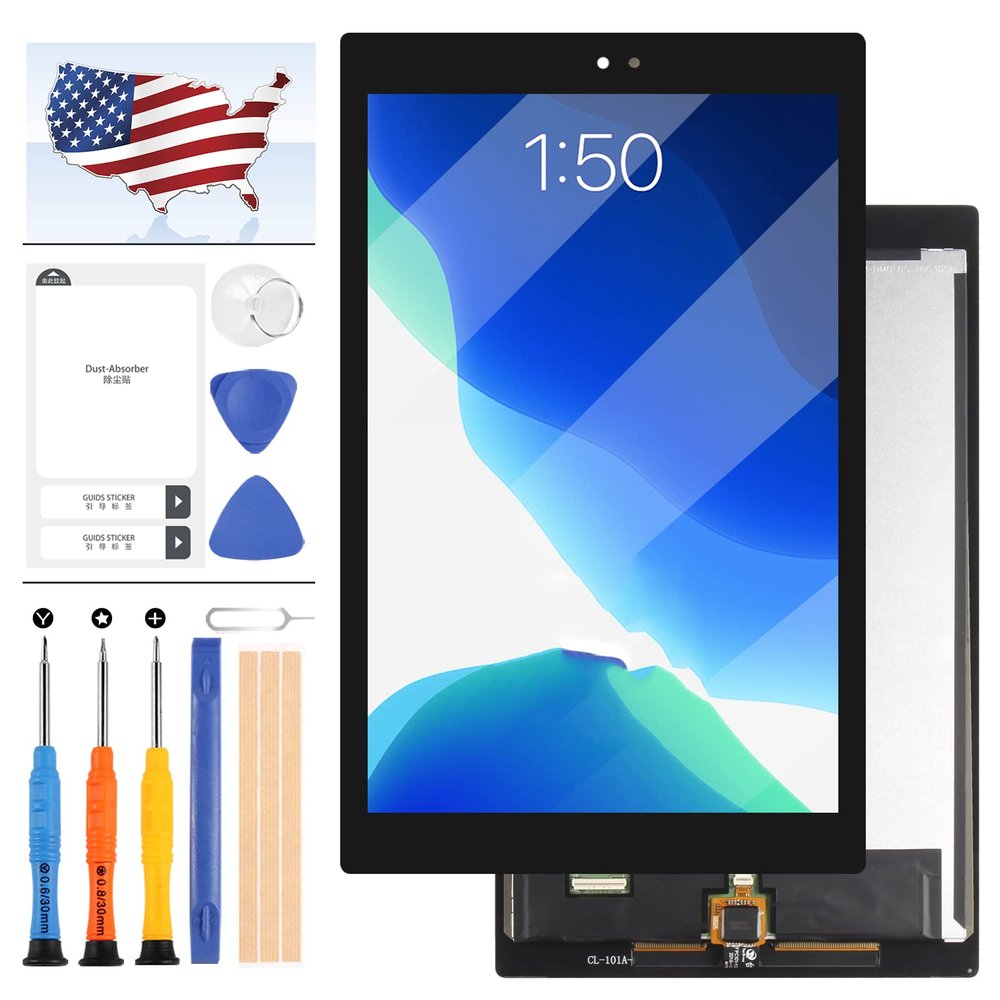 LCD Screen Replacement for Amazon Kindle Fire HD 10 7th Gen SL056ZE 2017 Version 10.1 LCD Display Touch Screen Digitizer Assembly with Tools