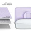 14-15 Inch Laptop Sleeve Shoulder Bag Ladies Women Briefcase for Macbook Pro 14" M4/M3/M2/M1, Macbook Air 15 M4/M3, HP Pavilion x360 14, Dell Inspiron 13, Lenovo Acer ASUS Chromebook 14" Case, Purple view 3