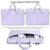14-15 Inch Laptop Sleeve Shoulder Bag Ladies Women Briefcase for Macbook Pro 14" M4/M3/M2/M1, Macbook Air 15 M4/M3, HP Pavilion x360 14, Dell Inspiron 13, Lenovo Acer ASUS Chromebook 14" Case, Purple view 4