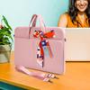 14-15 Inch Laptop Sleeve Shoulder Bag Women Ladies Briefcase for Macbook Pro 14" M4/M3/M2/M1, Macbook Air 15 M4/M3, HP Pavilion 14, Lenovo ASUS Chromebook 14, Dell Inspiron 14, Acer Carrying Case,Pink view 2