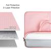 14-15 Inch Laptop Sleeve Shoulder Bag Women Ladies Briefcase for Macbook Pro 14" M4/M3/M2/M1, Macbook Air 15 M4/M3, HP Pavilion 14, Lenovo ASUS Chromebook 14, Dell Inspiron 14, Acer Carrying Case,Pink view 3