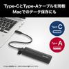 Buffalo External 500GB Small Compact Portable USB3.2Gen2 2000MB/s Black SSD-PHE500U3-BA view 3