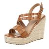 ZBYY Women's Wedge Sandal Ankle Strap Espadrille Platform Shoes Ankle Buckle Open Toe Sandals for Wedding Party Dress view 1