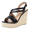 ZBYY Women's Wedge Sandal Ankle Strap Espadrille Platform Shoes Ankle Buckle Open Toe Sandals for Wedding Party Dress view 1