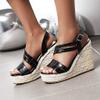 ZBYY Women's Wedge Sandal Ankle Strap Espadrille Platform Shoes Ankle Buckle Open Toe Sandals for Wedding Party Dress view 2