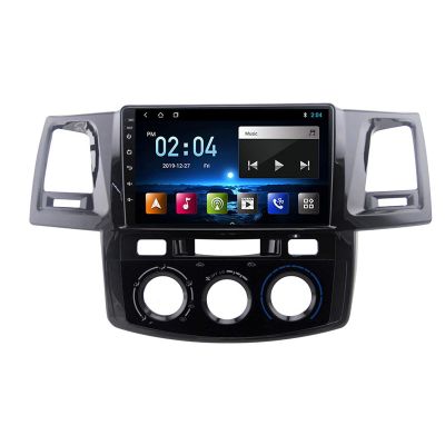 Car Entertainment Multimedia System MP5 Player Supports Mirror Link, with FM Bluetooth WiFi, Suitable for Toyota Fortuner Hilux 2007-2014 Android Navigation Stereo,A Octa core,4G WiFi 2+32