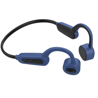 GZLMMY IP68 Underwater Waterproof Swimming Headset Bone Conduction Earphone with MP3 and Bluetooth for Swimmers Open-Ear Elastic Band (Blue)