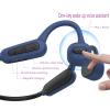 GZLMMY IP68 Underwater Waterproof Swimming Headset Bone Conduction Earphone with MP3 and Bluetooth for Swimmers Open-Ear Elastic Band (Blue) view 4