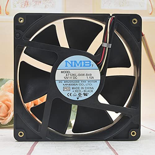 4712KL-04W-B49 12V 120mm Fan, 12V 1.10A 12032 3-pin Detection Alarm Cooling Fan