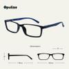 OPULIZE BLU Blue Light Blocking Reading Glasses for Women Men, Cool Round Frame with Anti-Glare Computer and Gaming Eyewear, UV and Eyestrain Protection, Black Blue +2.50 (Pack of 2) view 2