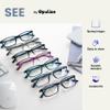 OPULIZE BLU Blue Light Blocking Reading Glasses for Women Men, Cool Round Frame with Anti-Glare Computer and Gaming Eyewear, UV and Eyestrain Protection, Black Blue +2.50 (Pack of 2) view 4