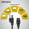 3 Prong AC Laptop Power Cord, Compatible with Dell HP LG Lenovo Asus Laptops/Notebook, Scanners, NEMA 5-15P to C5 Power Cable. (6-Feet) view 4