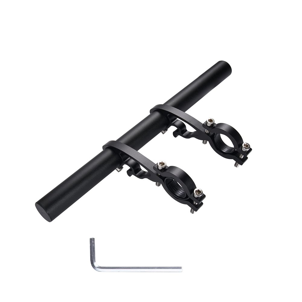 Yizhet Bike Handlebar Extension, Aluminum Alloy Bicycle Handlebar Extender Multifunction Double Bike Handlebar Bracket Extender for Holding Bicycle Speedometer, GPS, Phone Mount Holder(20cm)