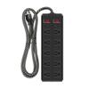 LONABR 10 Outlets Mountable Power Strip Surge Protector,6 ft Extension Cord Heavy Duty Long Metal Power Strip with Switch for Workshop/Bench Garage/Office/Home,15A/1800W/300J view 1