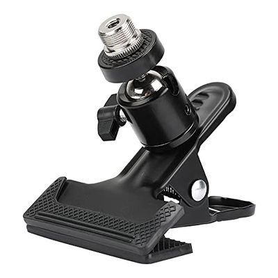 CAMVATE Multi-Purpose Spring Clamp with Adjustable Ball Head 5/8"-27 Microphone Screw Adapter(50mm Jaw Opening) - 2773