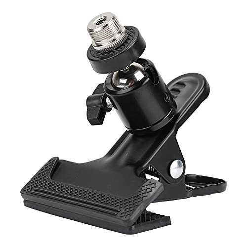 CAMVATE Multi-Purpose Spring Clamp with Adjustable Ball Head 5/8"-27 Microphone Screw Adapter(50mm Jaw Opening) - 2773