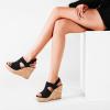 ZBYY Women's Platform Sandals Open Toe Buckle Ankle Strap Chunky Platform Sandals Espadrille Gladiator Wedge Sandal view 2