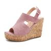 ZBYY Women's Platform Sandals Open Toe Buckle Ankle Strap Chunky Platform Sandals Espadrille Gladiator Wedge Sandal view 1