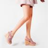 ZBYY Women's Platform Sandals Open Toe Buckle Ankle Strap Chunky Platform Sandals Espadrille Gladiator Wedge Sandal view 4