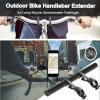Yizhet Bike Handlebar Extension, Carbon Tube Bicycle Handlebar Extender Multifunction Double Bike Handlebar Bracket Extender for Holding Bicycle Speedometer, GPS, Phone Mount Holder(20cm) view 4