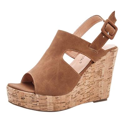 ZBYY Women's Platform Sandals Open Toe Buckle Ankle Strap Chunky Platform Sandals Espadrille Gladiator Wedge Sandal