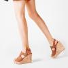 ZBYY Women's Platform Sandals Open Toe Buckle Ankle Strap Chunky Platform Sandals Espadrille Gladiator Wedge Sandal view 3