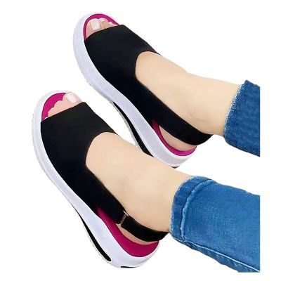 ZBYY Women's Platform Sandals Comfort Wedge Sandals Summer Sexy Sandals Ankle Strap Flat Slip On Wedges Shoes