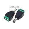 10Pcs 12V Male Female 5.5x2.1MM ?or 5.5x2.5MM DC Power Jack Plug Adapter Connector for CCTV Camer (10Pcs 5.5x2.1MM Male) view 2