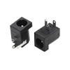 100pcs 5.5x2.1mm DC-005 Black DC Power Jack Socket DC Connectors Supply Barrel-Type Right Angle PCB Mount Terminal view 1