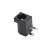 100pcs 5.5x2.1mm DC-005 Black DC Power Jack Socket DC Connectors Supply Barrel-Type Right Angle PCB Mount Terminal view 2