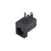 100pcs 5.5x2.1mm DC-005 Black DC Power Jack Socket DC Connectors Supply Barrel-Type Right Angle PCB Mount Terminal view 3
