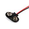 100pcs/lot 9V Battery Snap Connector Clip Lead Wires Holder 15cm Length view 1