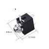 1000Pcs PJ-201M 2.5MM Headphone Jack Audio Jack 2.5 Mono Audio Socket PJ201 3 feet view 3