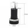 100PCS PJ392A 3.5MM Audio Jack Socket 3 Pole Black Stereo Solder Panel Mount Gold with Nuts PJ-392A view 3