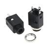 100Pcs PJ-341 DC30V 0.5A 3.5MM Audio Socket Connector Vertical 3Pin with Nut PJ341 view 1