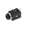 100Pcs PJ-341 DC30V 0.5A 3.5MM Audio Socket Connector Vertical 3Pin with Nut PJ341 view 2