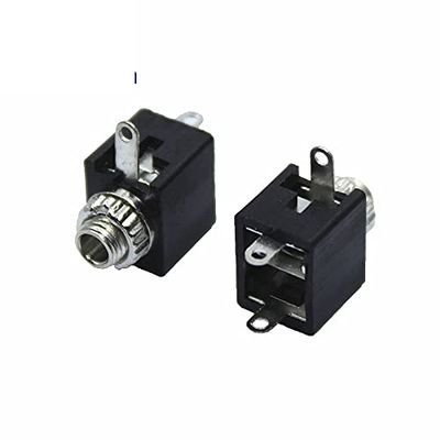 100Pcs PJ-201M 2.5MM Headphone Jack Audio Jack 2.5 Mono Audio Socket PJ201 3 feet